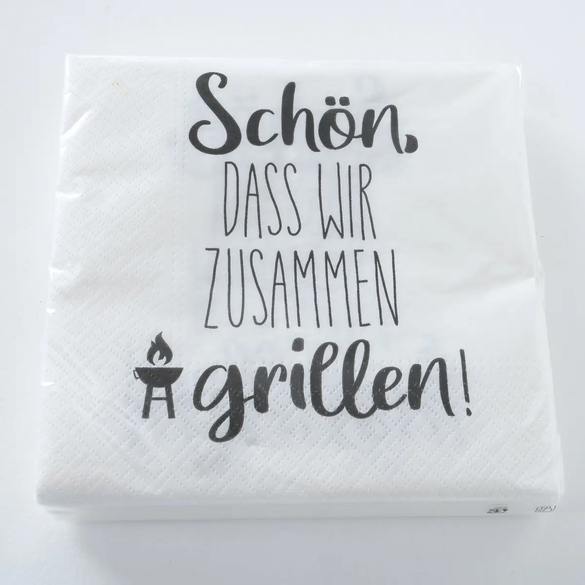 Servietten mit Spruch Grillen 20 Stk. Papierservietten